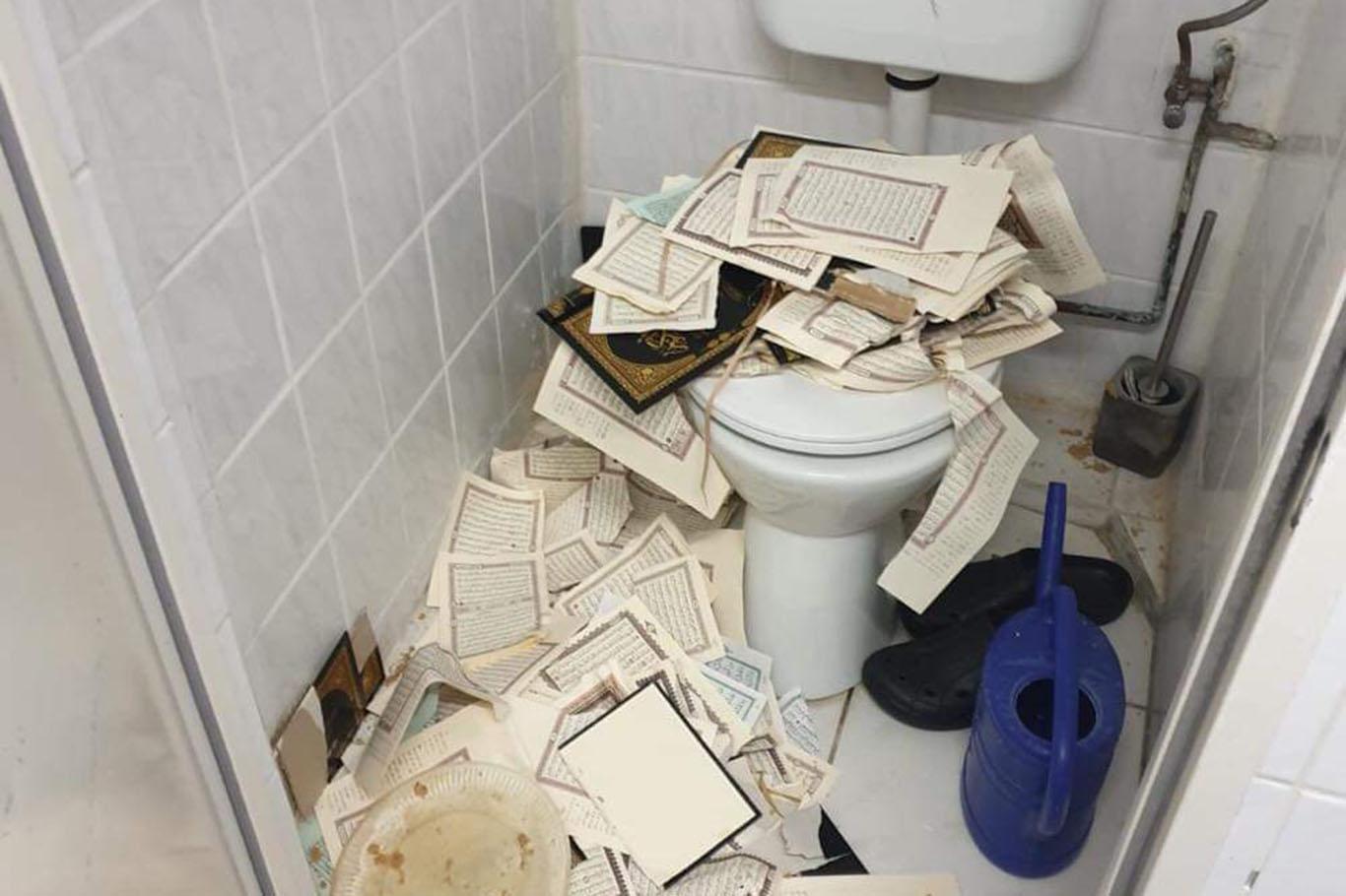 Scandalous event in Germany: they tear down the Qur'an and throw it to the toilet